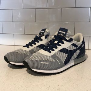 Diadora Impact control size 9 white/blue mesh